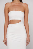 Izara Shaye Midi Dress - White
